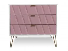 ASC ASC Diana Kobe Pink and White 3 Drawer Chest of Drawers (Assembled)