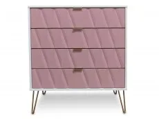 Welcome Welcome Diamond Kobe Pink and White 4 Drawer Chest of Drawers (Assembled)