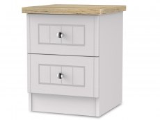 Welcome Vienna 2 Drawer Small Bedside Cabinet (Assembled)
