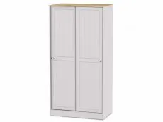 Welcome Welcome Vienna Sliding Door Double Wardrobe (Part Assembled)