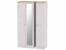 Welcome Welcome Vienna 3 Door Mirrored Triple Wardrobe (Assembled)