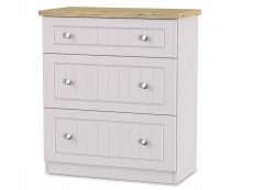 Welcome Vienna 3 Drawer Deep Low Chest of Drawers (Assembled)