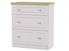 Welcome Welcome Vienna 3 Drawer Deep Low Chest of Drawers (Assembled)