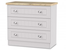 Welcome Vienna 3 Drawer Low Chest of Drawers (Assembled)