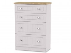 Welcome Vienna 4 Drawer Deep Chest of Drawers (Assembled)