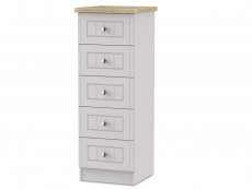 Welcome Vienna 5 Drawer Narrow Chest of Drawers (Assembled)