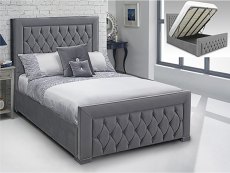ASC ASC Harley 4ft6 Double Upholstered Fabric Bed Frame
