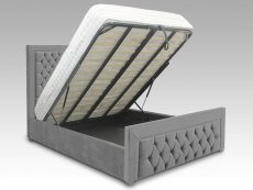 ASC ASC Harley 5ft King Size Upholstered Fabric Ottoman Bed Frame