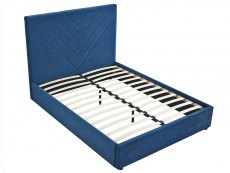 LPD LPD Islington 4ft6 Double Blue Upholstered Fabric Bed Frame