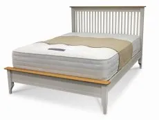 ASC ASC Larrissa 5ft King Size Grey and Oak Wooden Bed Frame