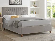 LPD LPD Lexie 4ft6 Double Silver Upholstered Fabric Bed Frame