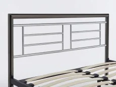 ASC ASC Maya Chrome and Nickel Metal Bed Frame