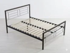ASC ASC Maya Chrome and Nickel Metal Bed Frame