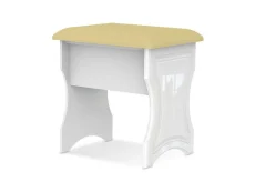Welcome Balmoral White Dressing Table Stool (Assembled) Welcome Balmoral White Dressing Table Stool (Assembled)