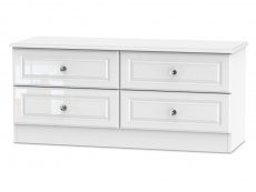 ASC ASC Quartz White High Gloss 4 Drawer Bed Box (Assembled)