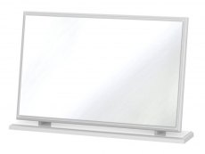 ASC Quartz White High Gloss Dressing Large Table Mirror