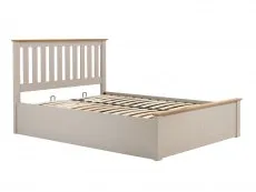 ASC ASC Sydney 4ft Small Double Pearl Grey Wooden Ottoman Bed Frame
