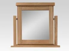 ASC ASC Westbury Oak Wooden Dressing Table Mirror