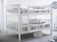 Bedmaster Bedmaster Oslo White Wooden Bunk Bed Frame