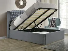 Bedmaster Bedmaster Warwick Grey Velvet Ottoman Bed Frame