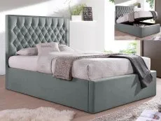 Bedmaster Bedmaster Wilson Grey Fabric Ottoman Bed Frame