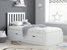 Birlea Appleby 3ft Single White Wooden 4 Drawer Bed Frame