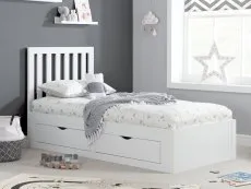 Birlea Birlea Appleby White Wooden 4 Drawer Storage Bed Frame