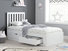Birlea Birlea Appleby 3ft Single White Wooden 4 Drawer Bed Frame