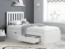 Birlea Birlea Appleby White Wooden 4 Drawer Storage Bed Frame