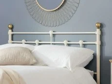 Birlea Birlea Atlas Cream Metal Bed Frame