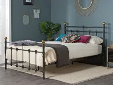 Birlea Furniture & Beds Birlea Atlas 4ft6 Double Black Metal Bed Frame