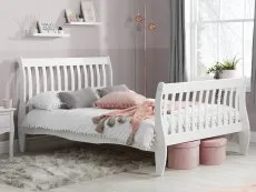Birlea Furniture & Beds Birlea Belford 4ft Small Double White Wooden Bed Frame