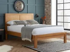 Birlea Furniture & Beds Birlea Bellevue 4ft6 Double Oak Wooden Bed Frame