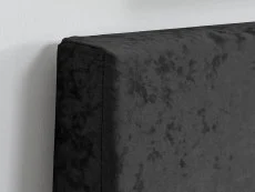 Birlea Furniture & Beds Birlea Berlin 3ft Single Black Crushed Velvet Glitz Fabric Bed Frame