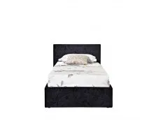 Birlea Birlea Berlin Black Crushed Velvet Glitz Fabric Ottoman Bed Frame