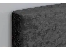 Birlea Birlea Berlin Black Crushed Velvet Glitz Fabric Ottoman Bed Frame