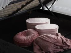 Birlea Birlea Berlin Black Crushed Velvet Glitz Fabric Ottoman Bed Frame
