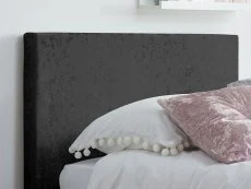 Birlea Birlea Berlin Black Crushed Velvet Glitz Fabric Ottoman Bed Frame
