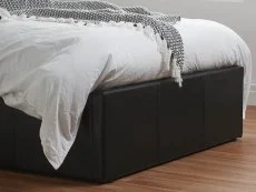 Birlea Birlea Berlin Black Faux Leather Ottoman Bed Frame