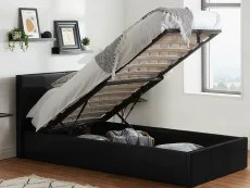 Birlea Birlea Berlin Black Faux Leather Ottoman Bed Frame