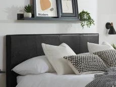 Birlea Birlea Berlin Black Faux Leather Ottoman Bed Frame