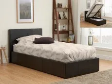 Birlea Birlea Berlin Brown Faux Leather Ottoman Bed Frame