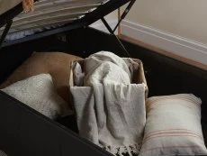Birlea Birlea Berlin Brown Faux Leather Ottoman Bed Frame