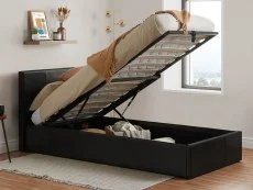 Birlea Birlea Berlin Brown Faux Leather Ottoman Bed Frame