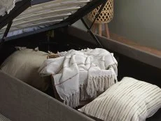 Birlea Birlea Berlin Grey Fabric Ottoman Bed Frame