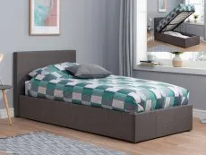 Birlea Birlea Berlin Grey Fabric Ottoman Bed Frame