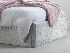 Birlea Birlea Berlin Steel Crushed Velvet Glitz Fabric Ottoman Bed Frame