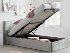 Birlea Birlea Berlin Steel Crushed Velvet Glitz Fabric Ottoman Bed Frame