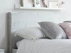 Birlea Birlea Berlin Steel Crushed Velvet Glitz Fabric Ottoman Bed Frame