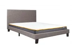 Birlea Furniture & Beds Birlea Berlin 4ft Small Double Grey Fabric Bed Frame